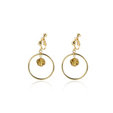 Large ring screw ear clips without ear holes -LH003